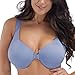 La Isla Women's Full Coverage Underwire Non Padded Racerback Front Closure Bra