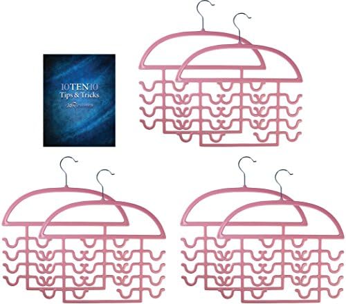 Set of Six (6) Pink Tank Top Hangers - Bundle - 7 Items