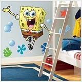 Magnificent Peel & Stick By RoomMates Spongebob Squarepants Giant Wall Decals