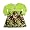 Girlfriends by Anita G - Girls Long Sleeve Dress, Lime, Brown (Size 2T)