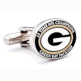 12 Time NFL Champion Green Bay Packers Executive Cufflinks w/Jewelry Box
