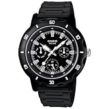 Casio Women's LTP1328-1EV Black Resin Quartz Watch with Black Dial
