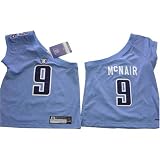 Steve McNair #9 Tennessee Titans NFL Girls/Junior One shoulder Jersey( Medium 8-9 ) By Reebok