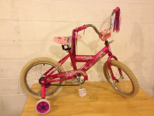 16 Inch Childrens Bike, Pink