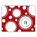 Lily Pad Stampable Notecards in Red - Set of 10 by PSA Essentials
