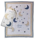 Personalized Moon & Star Quilt & Bag Set Gift