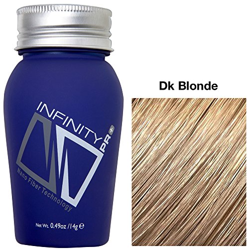 Infinity Hair Building Fibers to Conceal Thinning Hair for the Appearance of Thicker, Fuller Hair for Women & Men - Dark Blonde 14g