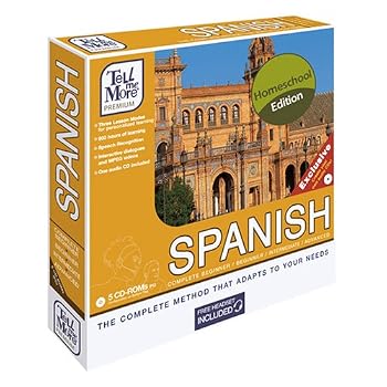 TeLL me More Spanish Homeschool Version (4 levels from Complete Beginner to Advanced) [Old Version]