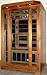 2 Person Sauna 7 Carbon FIR FAR Infrared Heaters +1 Ceramic Floor Heater Red Cedar Wood New