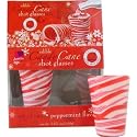 Candy Cane Shot Glasses, Set of 2 Edible Shot Glasses for the Holidays