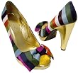 Coach Daisey Legacy Stripe Signature Pumps Shoes New
