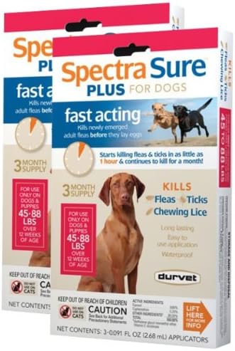 6 MONTH Spectra Sure Plus for Dogs 4588 lbs