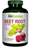 Beet Root 500 Mg - 100 Capsules