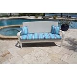 Grenada Patio Sofa in White Wash