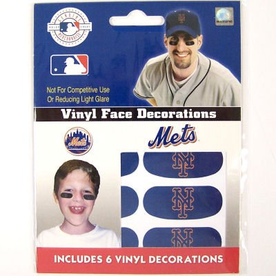 Buy NEW YORK METS OFFICIAL LOGO EYE BLACK STRIPS by Party Animal