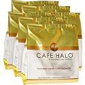 Caf&eacute; Halo French Vanilla, Cappuccino, Cinnamon Caramel, Chocolate Indulgence, Hazelnut,  Butter Toffee Pods, 4.23 Ounce Bags (Pack of 6)