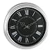 Retro Antique Silver Large Wall Clock Stunning Office Study Lounge Contemporary Clock