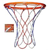 Red White and Blue Permanet Basketball Net
