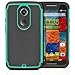 Moto X 2nd Gen Case, MagicMobile [Dual Armor Series] Hybrid Impact Resistant Moto X 2nd Generation Shockproof Tough Case Hard Plastic with Silicone Protective Case for Moto X 2 (2014) [Gray/Turquoise]