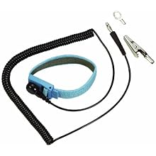 Wearwell PVC 793 Coil Cord with Wrist Strap, 6' Length x 3/8" Thickness