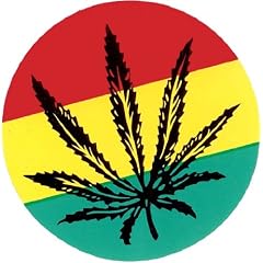Coole Aufkleber - Rasta leaf