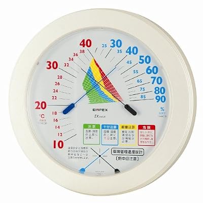 EMPEX(エンペックス) 環境管理温・湿度計「熱中症注意」(壁掛用) TM-2482