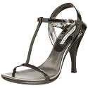 Via Spiga Women's Baffle T-Strap Sandal,Black,8 M US