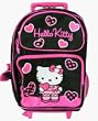 Black Hello Kitty Luggage Backpack : Kitty Wheeled Backpack