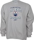 Edmonton Oilers Stacked Logo Crewneck Fleece Sweatshirt
