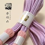 井上工房謹製・帯締め【ラベンダー×ベビーピンク】