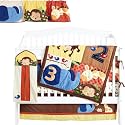 Kids Line Jungle 123 6 Piece Crib Bedding Set, Brown
