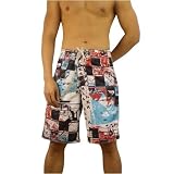 Mens Quiksilver boardshorts. Very high quality surf brand name board shorts with surf style hook and loop tie, head turning designs and custom logo embroidery. Great authentic trunks for swimming and surfing.