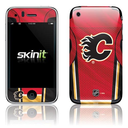 Skinit Calgary Flames Home Jersey Vinyl Skin for Apple iPhone 3G / 3GS