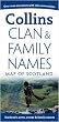 Pictorial Maps - Clan and Family Names Map of Scotland
