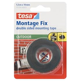 Tesa Outdoor Double Sided Mounting Tape, 19 mm x 1.5 m