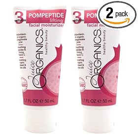 Buy Juice Organics Pompeptide Lifting Facial Moisturizer, Pomegranate Red, 1.7-Ounce Tubes (Pack of 2) by Juice Organics