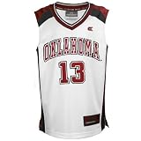 Oklahoma Sooners #13 Youth White Rebound Basketball Jersey