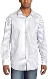 Sean John Men's Long Sleeve Striped Jaquard Polo