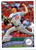 2011 Topps Opening Day Baseball Card #124 Clayton Kershaw - Los Angeles Dodgers  - MLB Trading Card  In A Protective Screwdown Display Case! 2011 Topps Opening Day Baseball Card #124 Clayton Kershaw - Los Angeles Dodgers  - MLB Trading Card  In A Protective Screwdown Display Case!