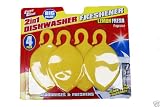 2 in 1 - 4 Pcs Dishwasher Freshener and Deodoriser - Lemon Scent  from theallroundstore
