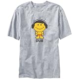 Produkt-Bild: Dub - Smiley Man Musik Herren T-Shirt (Grau meliert, Gr&ouml;&szlig;en X-Small - XXX-Large)