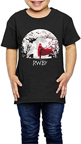 OZZLC RWBY Beowolf Moon Full Moon Boy/Girl Tee Shirts 3 Toddler Black For 2-6 Years Old