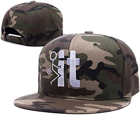 XIYY F*ck It Logo Embroidery Camouflage Cap Camo Snapback Hat