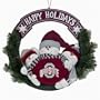 Ohio State Buckeyes Wreath 3 Snowmen 20"