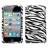 APPLE IPOD TOUCH ITOUCH 4TH GENERATION BLACK AND WHITE ZEBRA PRINT DESIGN HAR...