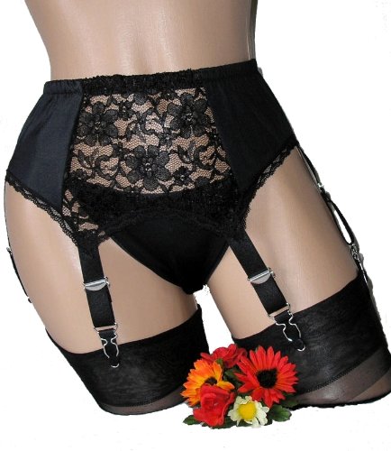 Pariser-Mode 6-Straps-Strumpfhalter SG3404-6, Gr. L
