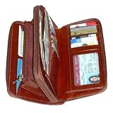 Jack Georges Sienna Collection Womens Zippered Clutch