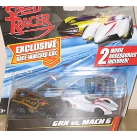 Speed Racer Hotwheels 2 pack GRX vs Mach 6