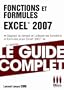 Fonctions et formules Excel 2007