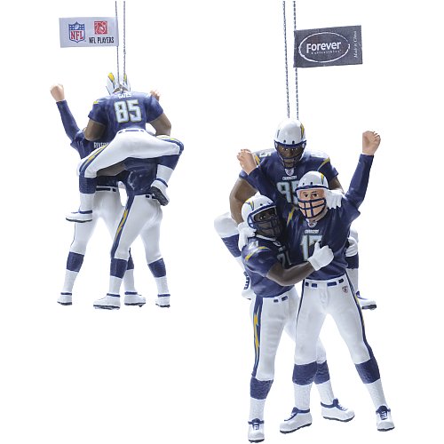 Buy Team Beans San Diego Chargers Team Celebration Ornament by Team Beans
